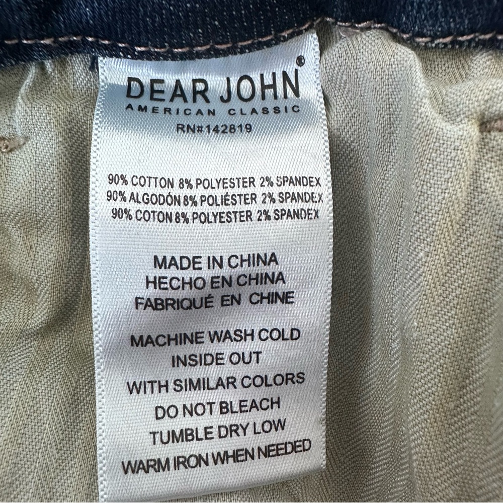 Dear John Alto Split Hem Button Fly Ankle Flare Jeans - Picture 11 of 12